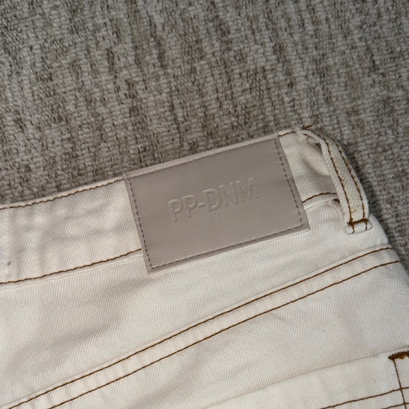 Princess Polly Cream Denim Mini Skort - Picture 11 of 11